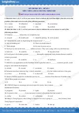 Đề số 3 - Đề thi cuối học kì 2 - Tiếng Anh 12 mới